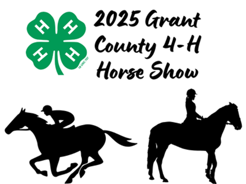 Logo for 2025 Grant County 4-H Horse Show